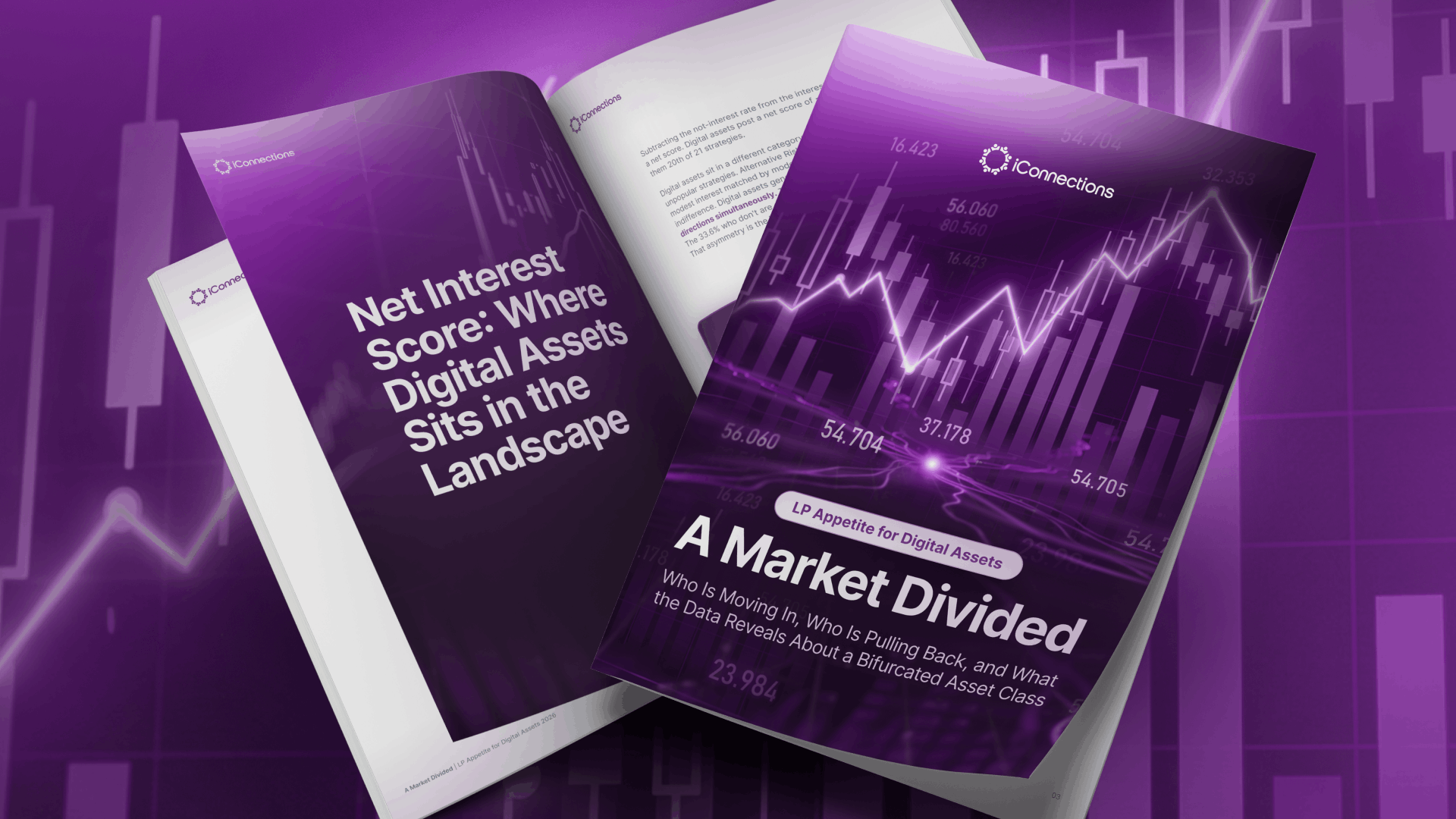 iConnections report cover: LP Appetite for Digital Assets A Market Divided